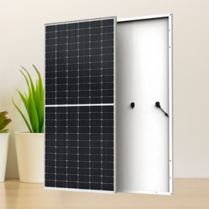 Vietnam 595W Topcon N-type Bifacial Solar Panel Dual Glass System Voltage High Efficiency For Power Station